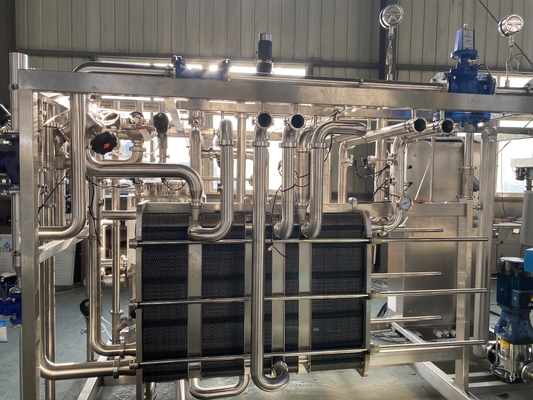 0.5-20t/H Ginger/Cucumber/Kale 가공 라인 Pasteurization Machine With PLC SUS304/316를 위한 사용자 정의 파스터라이저