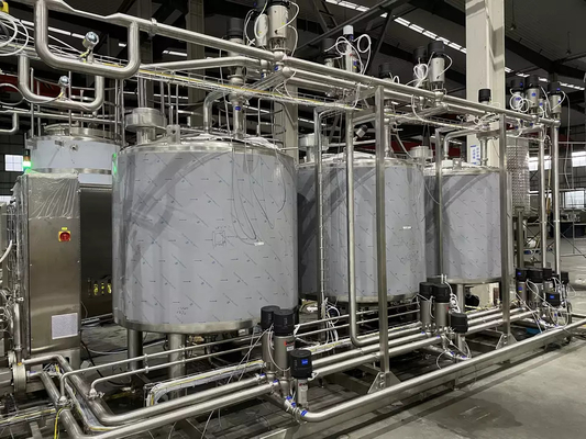 500-30000L/H 맞춤형 아이스크림 생산 공장 완전 부드러운 / 단단한 아이스크림 처리 라인 PLC와 아이스크림 기계