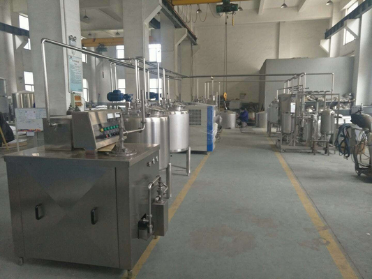 500-30000L/H 맞춤형 아이스크림 생산 공장 완전 부드러운 / 단단한 아이스크림 처리 라인 PLC와 아이스크림 기계