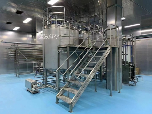 500-30000L / H 맞춤형 계란 처리 라인 완전 계란 생산 공장 PLC와 함께 계란 액체 기계