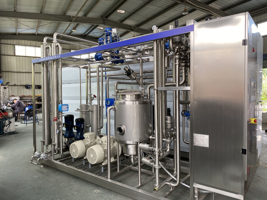 0.5-20t/H Ginger/Cucumber/Kale 가공 라인 Pasteurization Machine With PLC SUS304/316를 위한 사용자 정의 파스터라이저