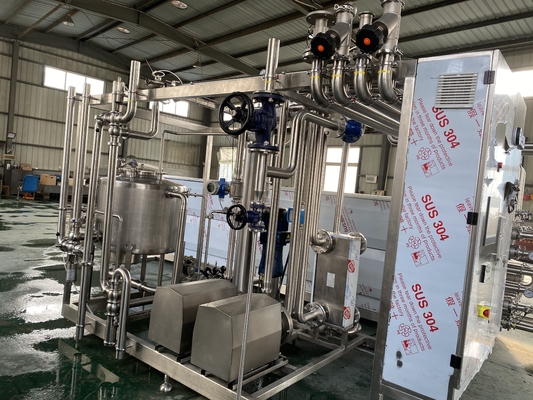 과일 및 채소 가공 라인을 위한 500-20000L/H UHT 살균기