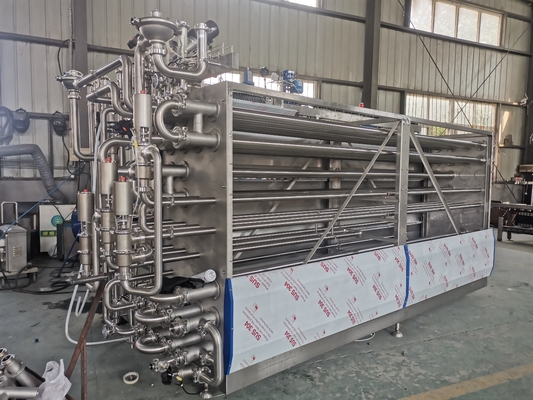500-20000L / H UHT PLC SUS304 / 316과 함께 식품 및 음료 처리 라인을 위한 사용자 지정 살균 기계