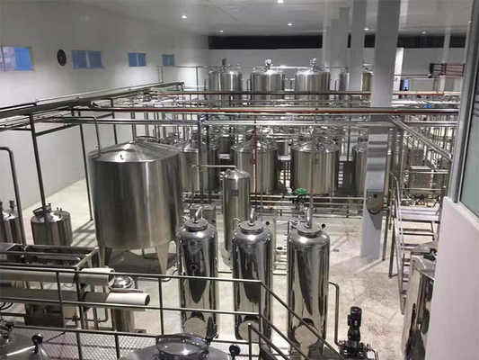 500-20000l / h UHT 우유 생산 라인 전문 UHT 우유 가공 장비 SUS304/316