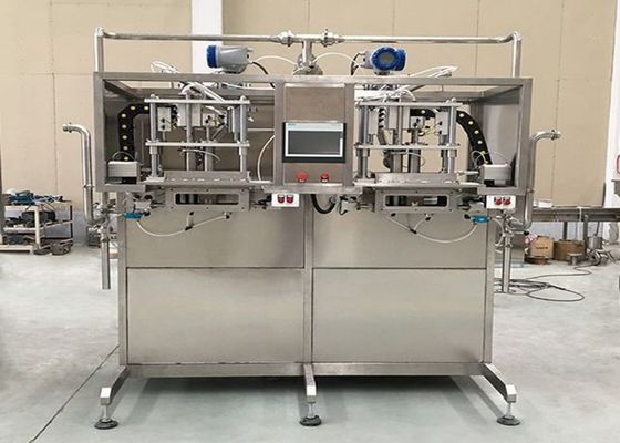 SUS304/316 단일 머리 또는 이중 머리 애서틱 채식 기계 1-220L 애서틱 팩 오일/요구르트/소스 필러와 PLC